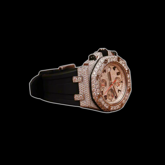 VS1 ROSE GOLD OFFSHORE CHRONOGRAPH WATCH - BLACK STRAP