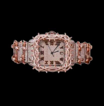 VS1 ROSE GOLD SANTOS THORN LIMITED EDITION DIAMOND WATCH