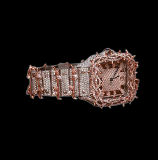 VS1 ROSE GOLD SANTOS THORN LIMITED EDITION DIAMOND WATCH